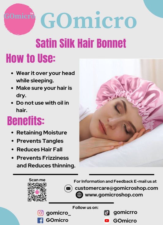 Factory Outlet Hair Bonnet - Icy Pink Cola