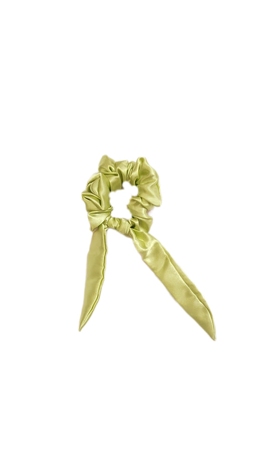 Single - Lime green scrunchie with tail