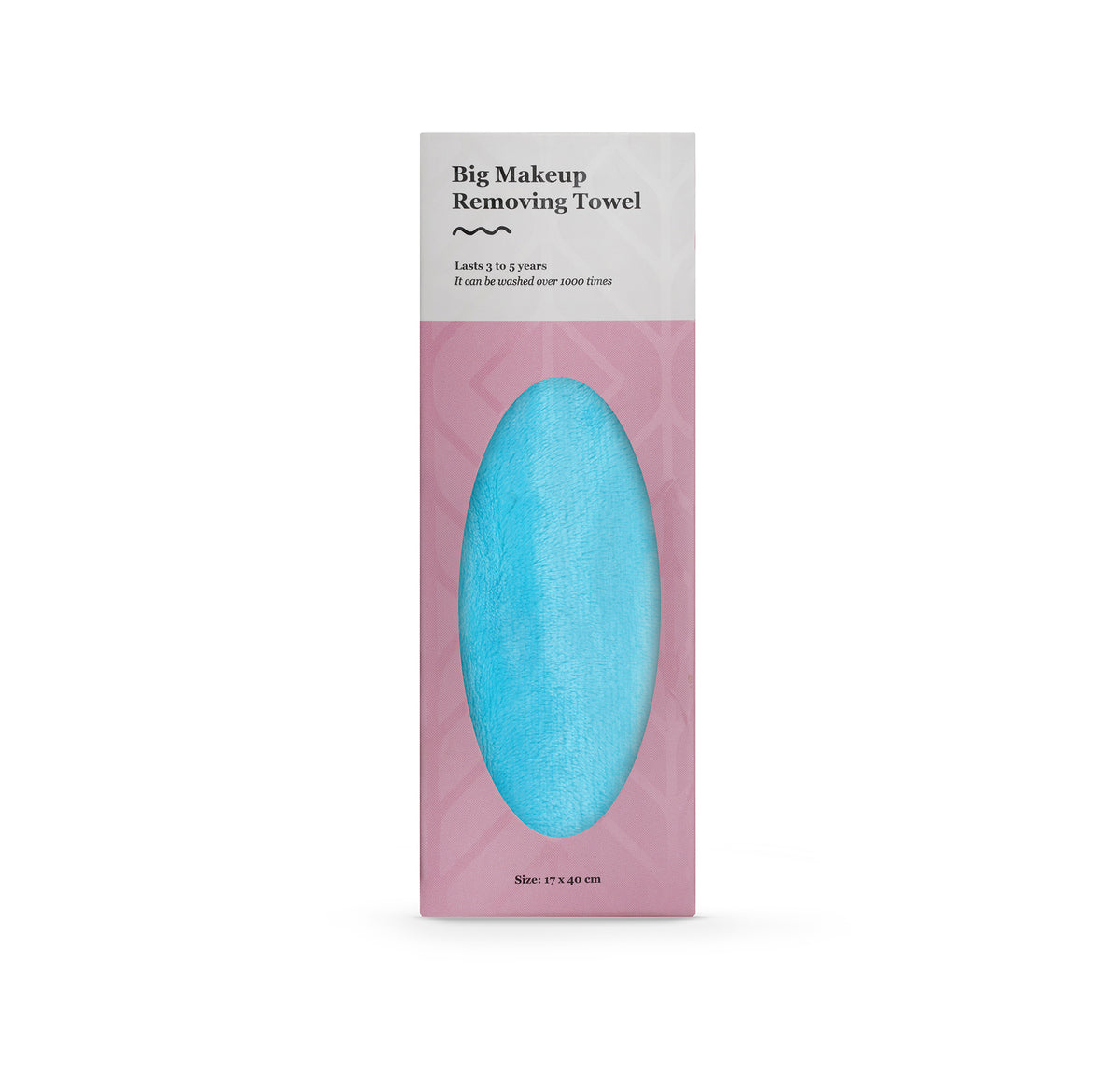 Big Microfiber Makeup Removing Towel – Aqua blue