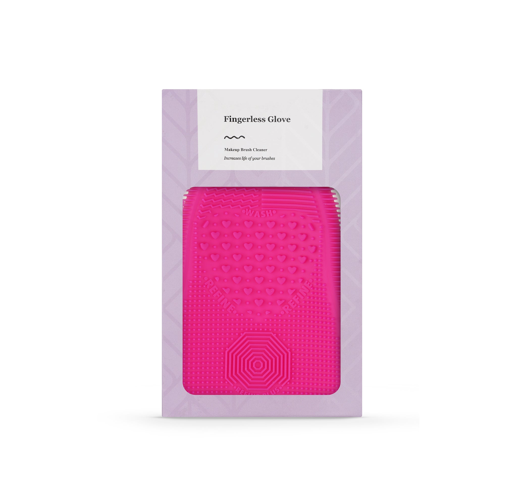 Fingerless Glove - Makeup Brush Cleaner - Pink