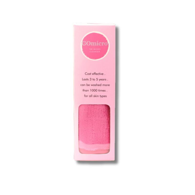 Big Microfiber Makeup Removing Towel – Pink