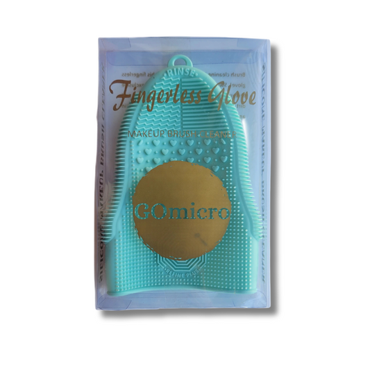 Fingerless Glove - Makeup Brush Cleaner- Aqua