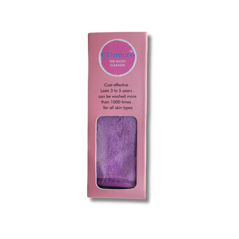 Big Microfiber Makeup Removing Towel – Pinkish Purple