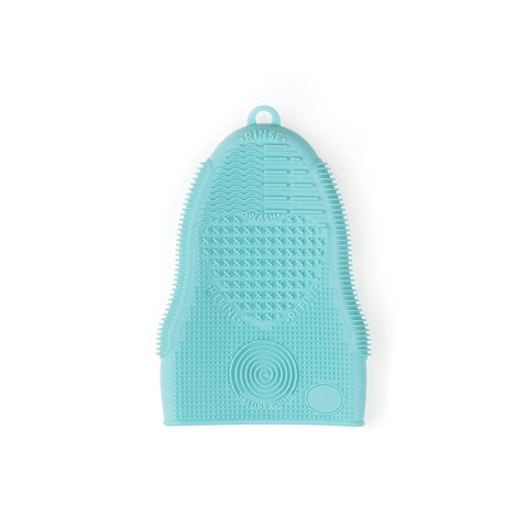 Fingerless Glove - Makeup Brush Cleaner- Aqua