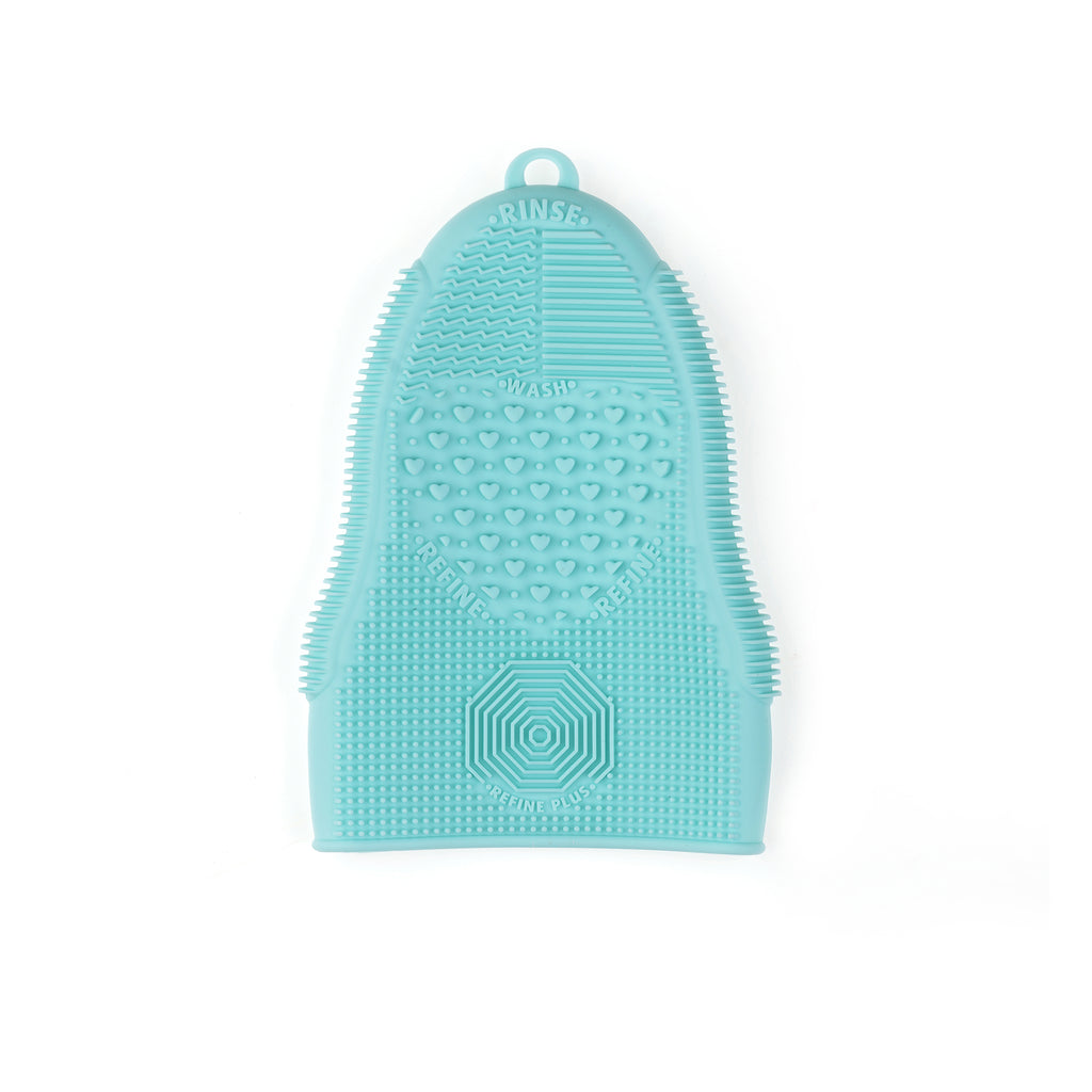 Fingerless Glove - Makeup Brush Cleaner- Aqua