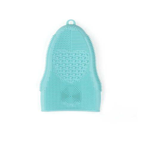 Fingerless Glove - Makeup Brush Cleaner- Aqua