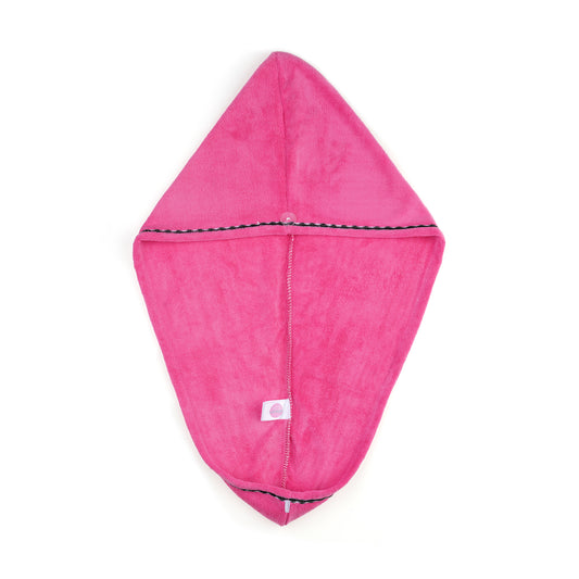 Microfiber Hair Turban - Electric Pink