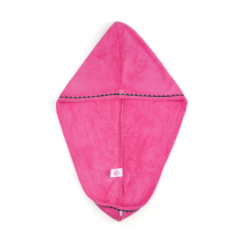 Microfiber Hair Turban - Electric Pink