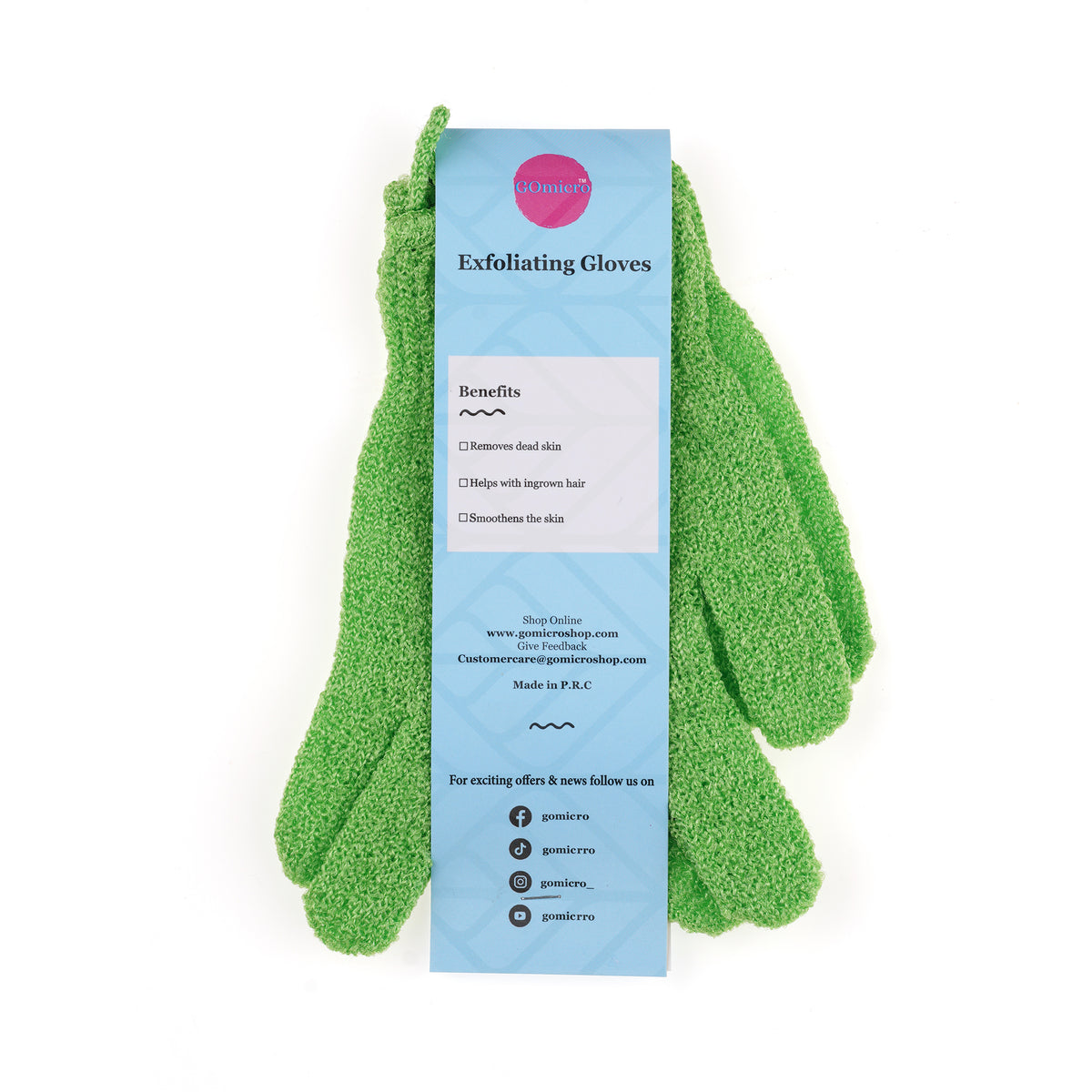 Exfoliating Gloves – Green