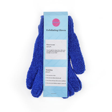 Exfoliating Gloves - Royal Blue