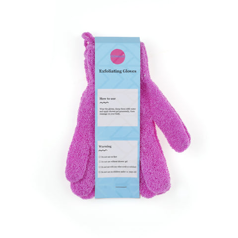 Exfoliating Gloves - Magenta