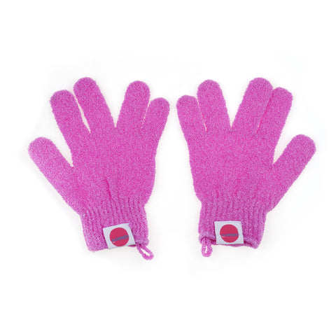 Exfoliating Gloves - Magenta