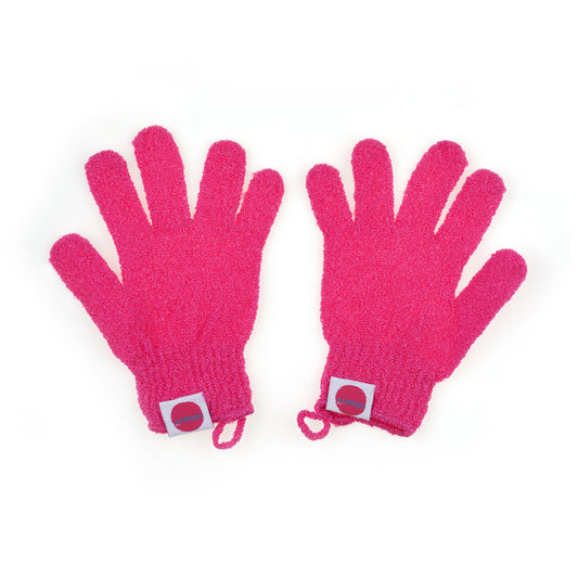 Exfoliating Gloves - Hot Pink