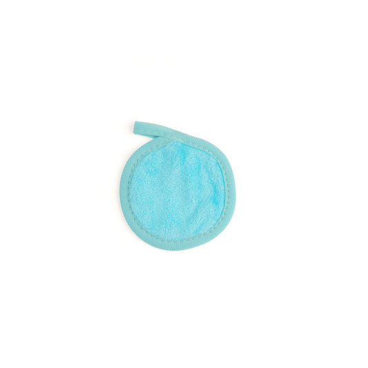 Small Makeup Removing Microfiber Towel - Aqua Blue