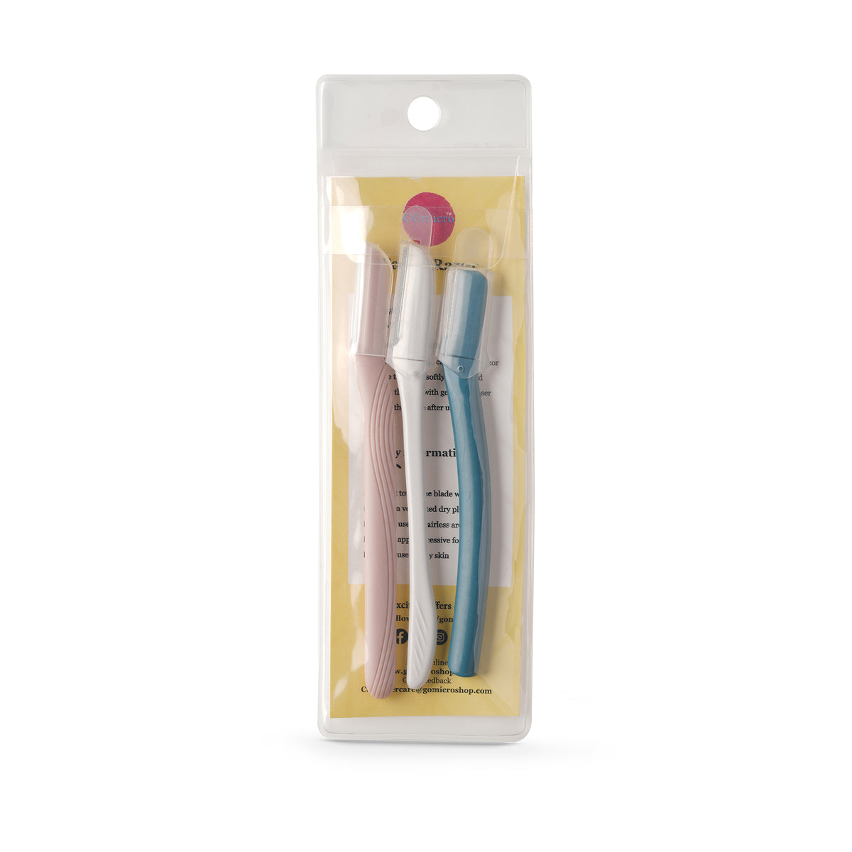 3 Pieces Facial Razor Set | All Rounder, Peach Fuzz Specialist &amp; Eye Brow Expert