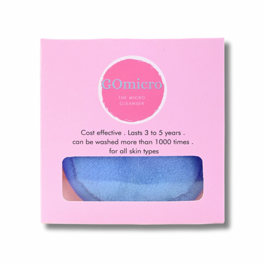 Small Makeup Removing Microfiber Towel - Moon Blue