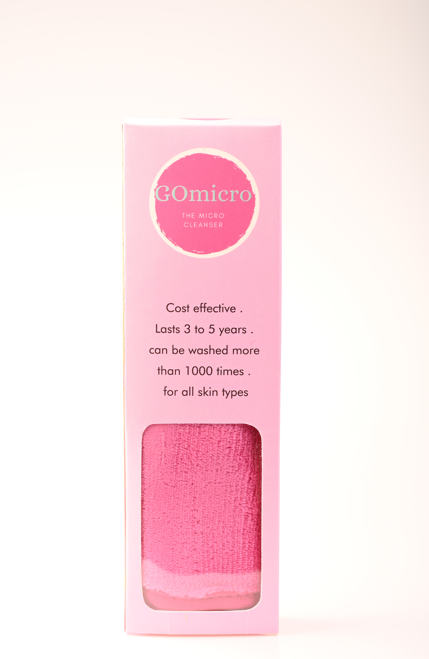 Big Microfiber Makeup Removing Towel – Pink